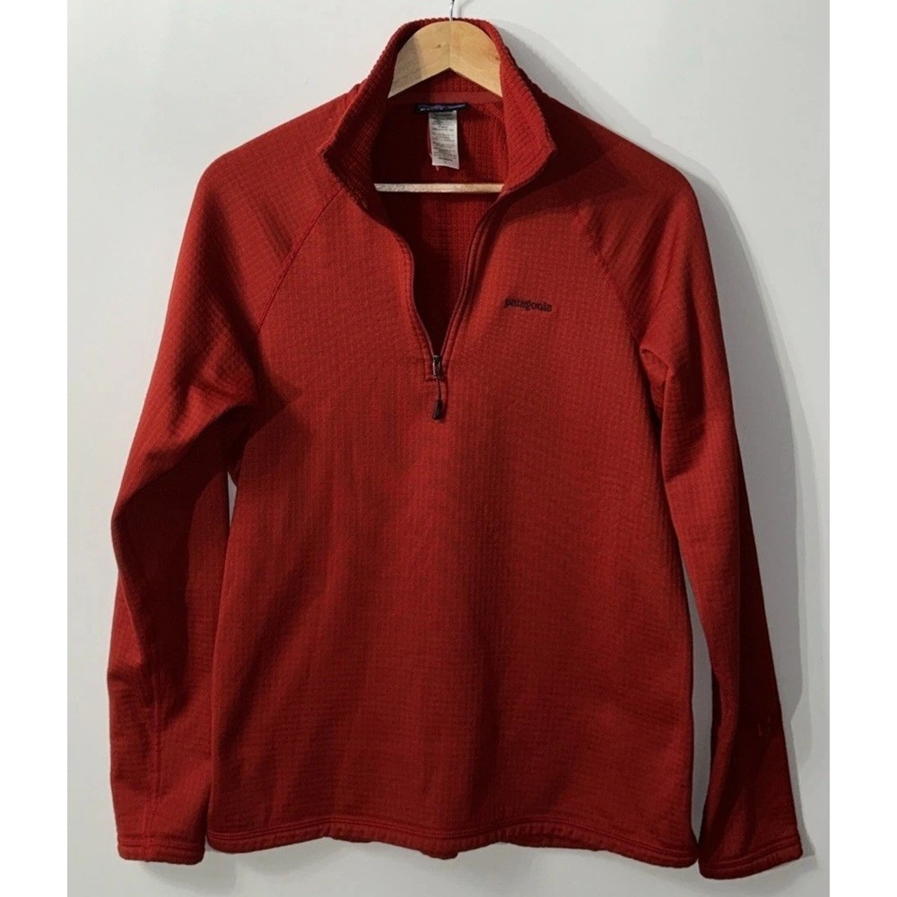 Womens Patagonia R1 1/2 Zip Pullover Fleece Regulator Grid 40117 Clean Large